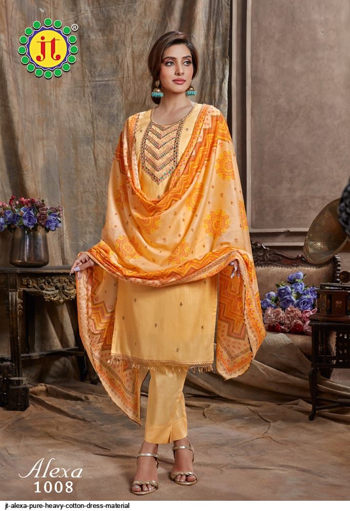 JT ALEXA PURE HEAVY COTTON DRESS MATERIAL