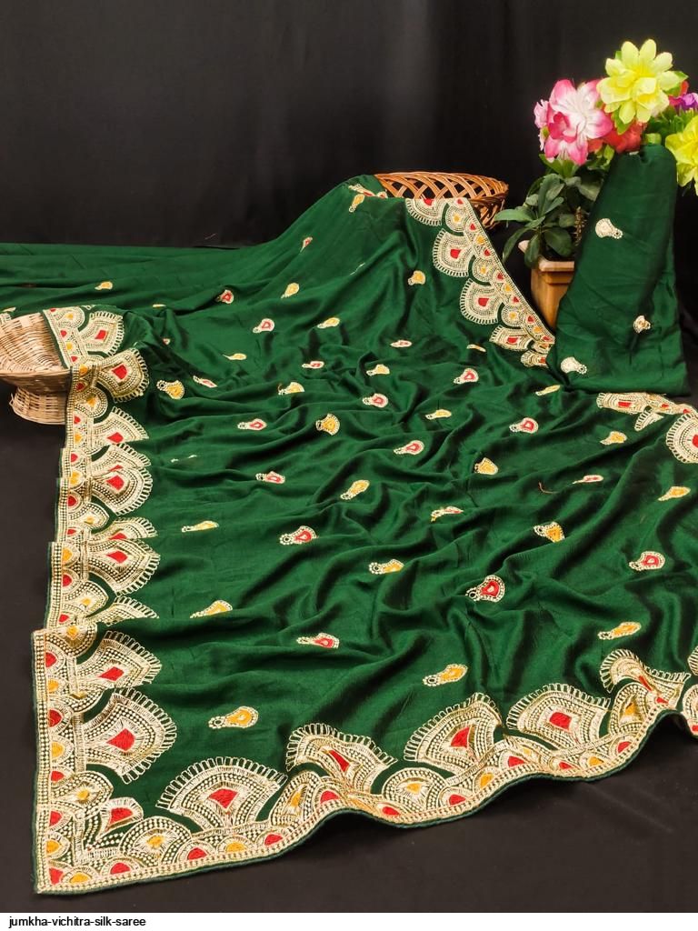 JUMKHA vichitra silk saree