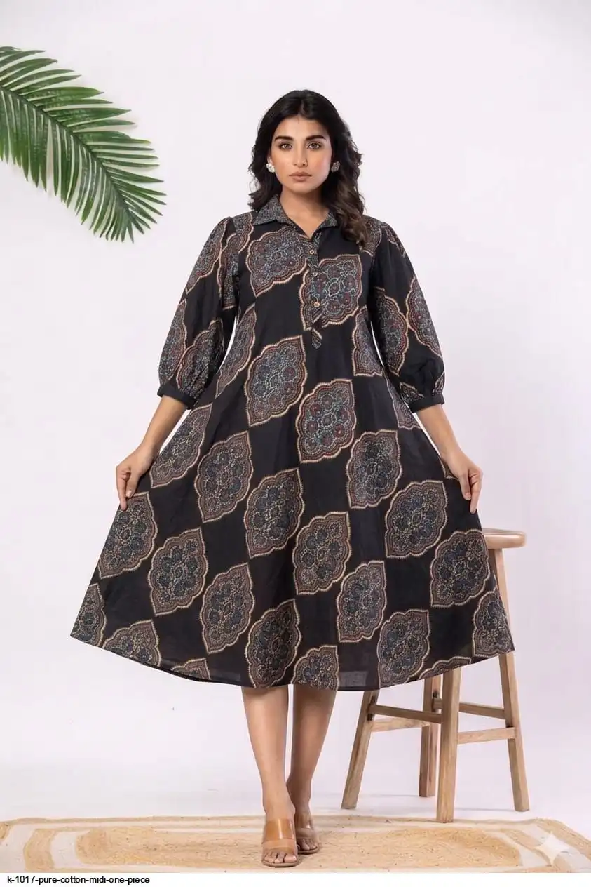 K 1017 Pure Cotton Midi One Piece