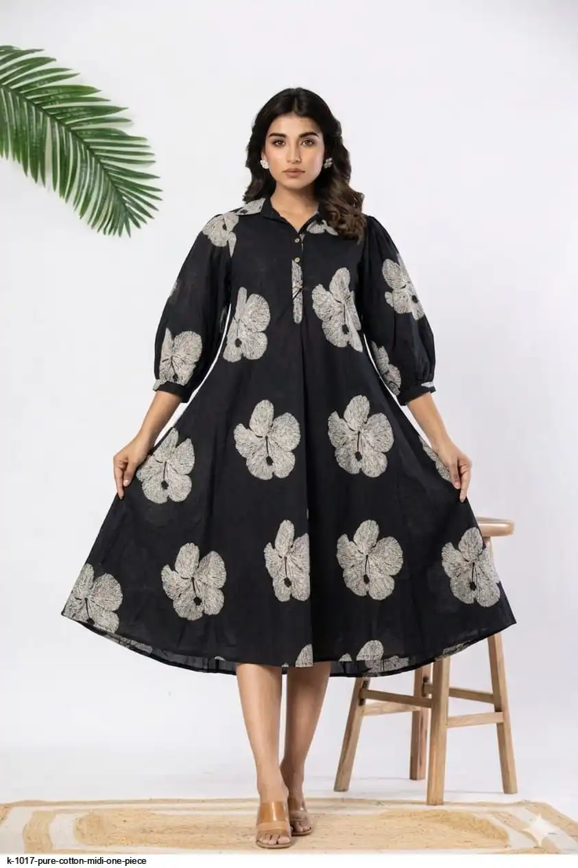 K 1017 PURE COTTON MIDI ONE PIECE 10