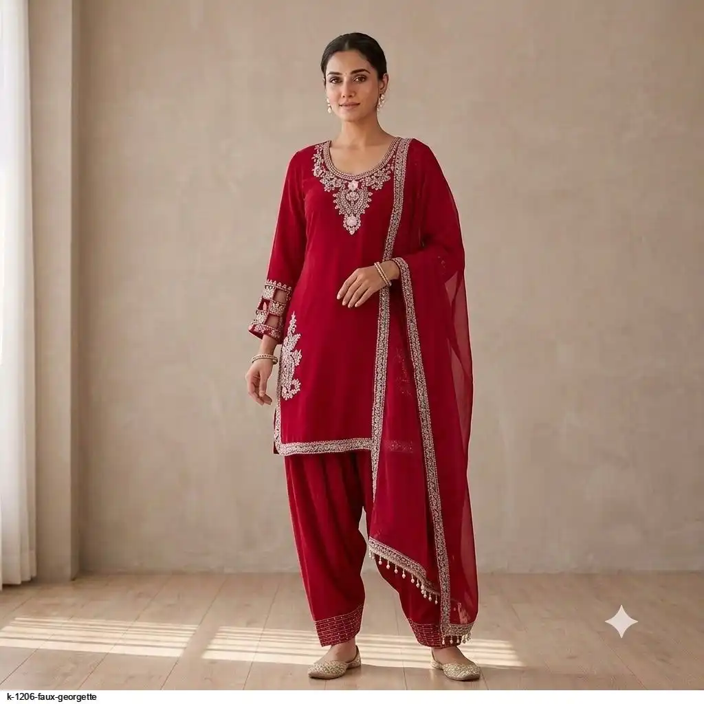 K 1206 FAUX GEORGETTE B