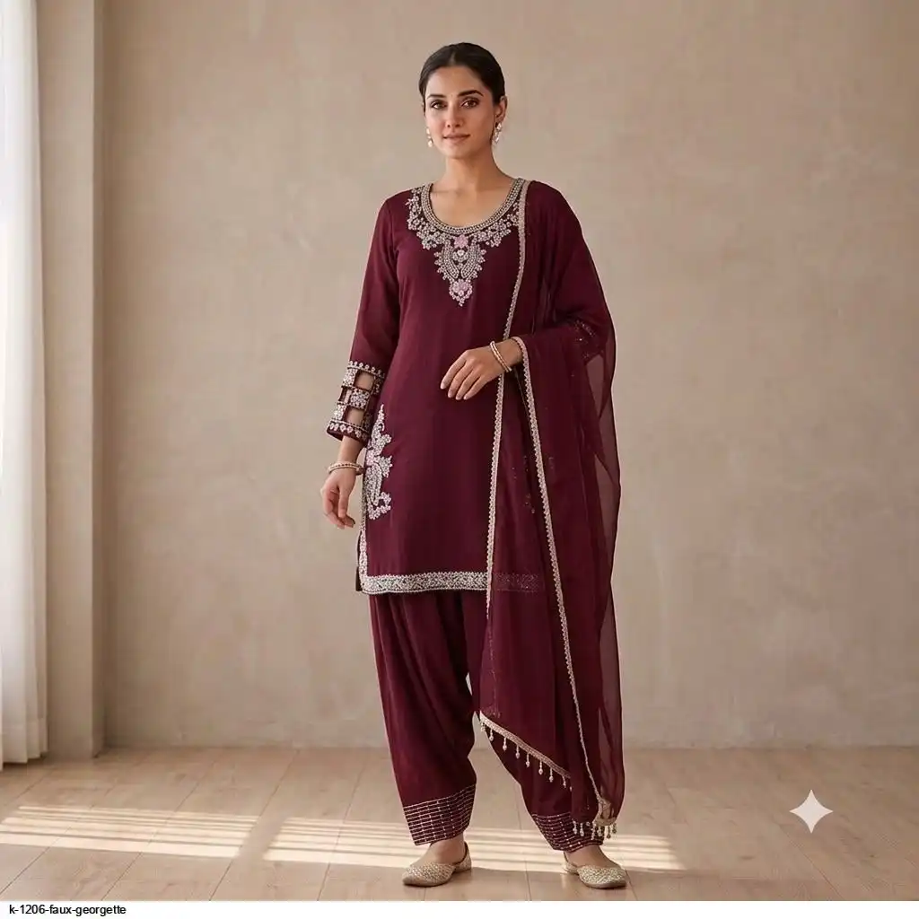 K 1206 FAUX GEORGETTE C