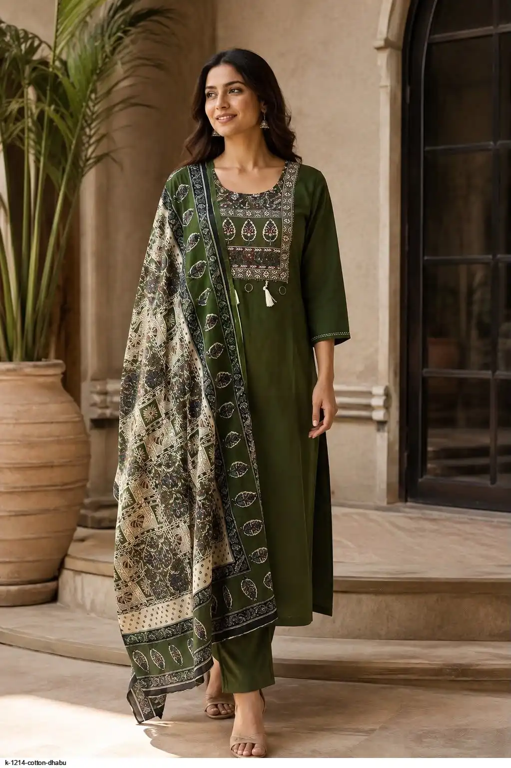 K 1214 COTTON DHABU C