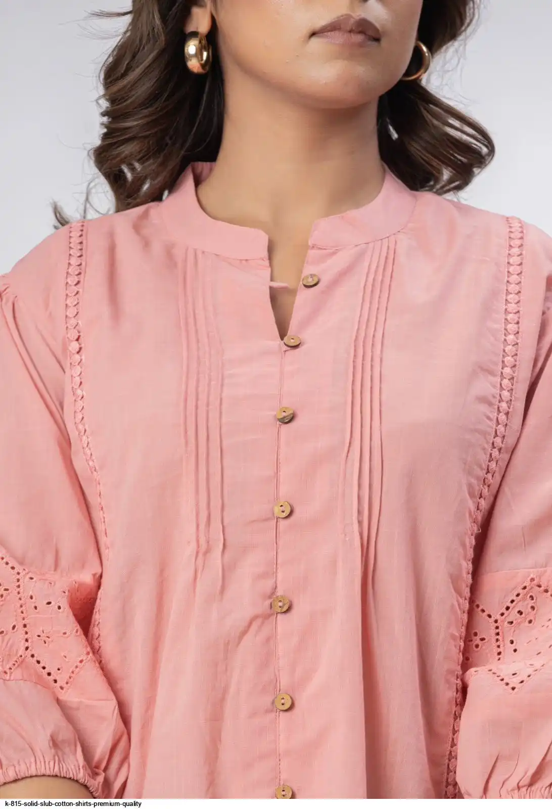 K 815 SOLID SLUB COTTON SHIRTS PREMIUM QUALITY H