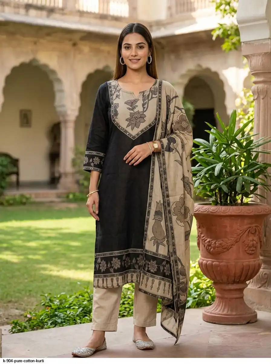 K 904 PURE COTTON KURTI 3