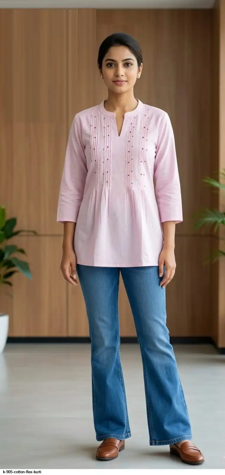 K 905 COTTON FLEX KURTI 4