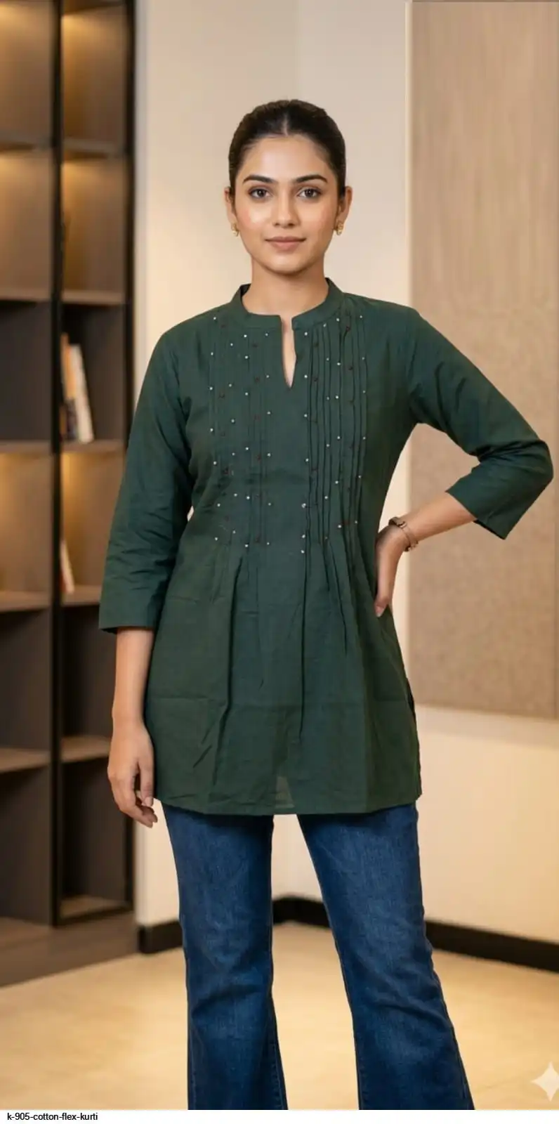 K 905 COTTON FLEX KURTI 3