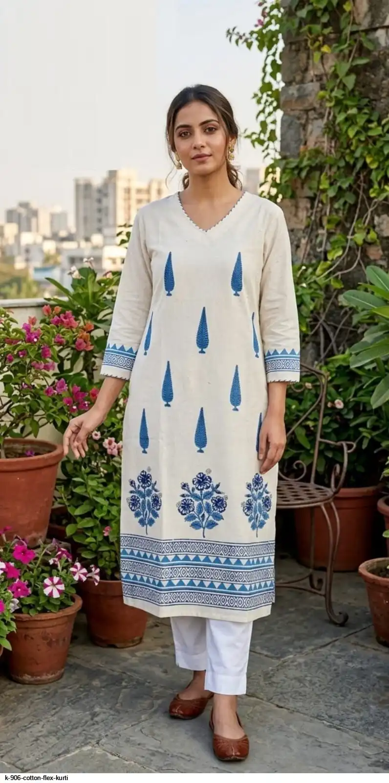 K 906 COTTON FLEX KURTI 3