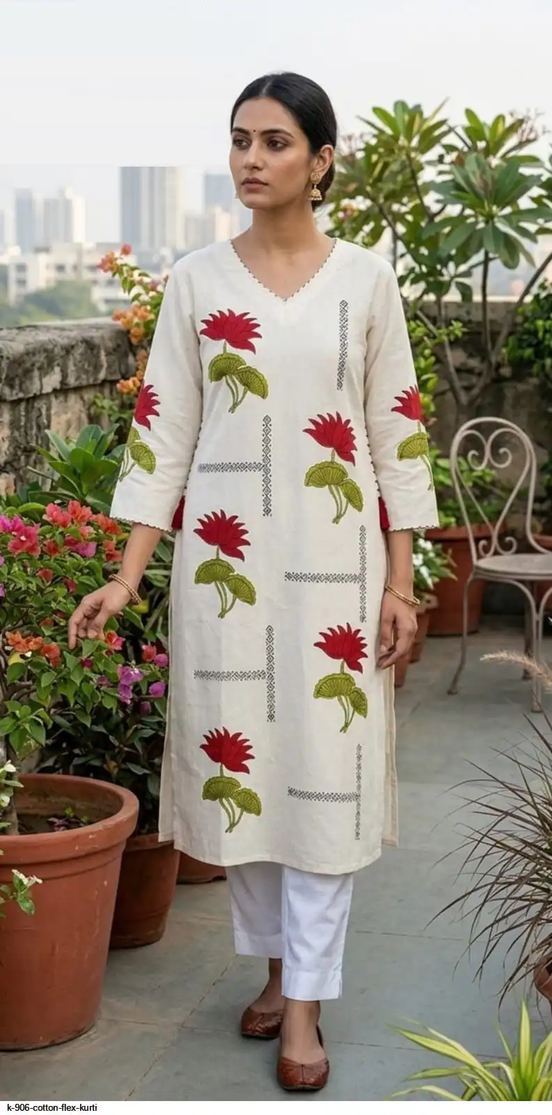 K 906 COTTON FLEX KURTI 5