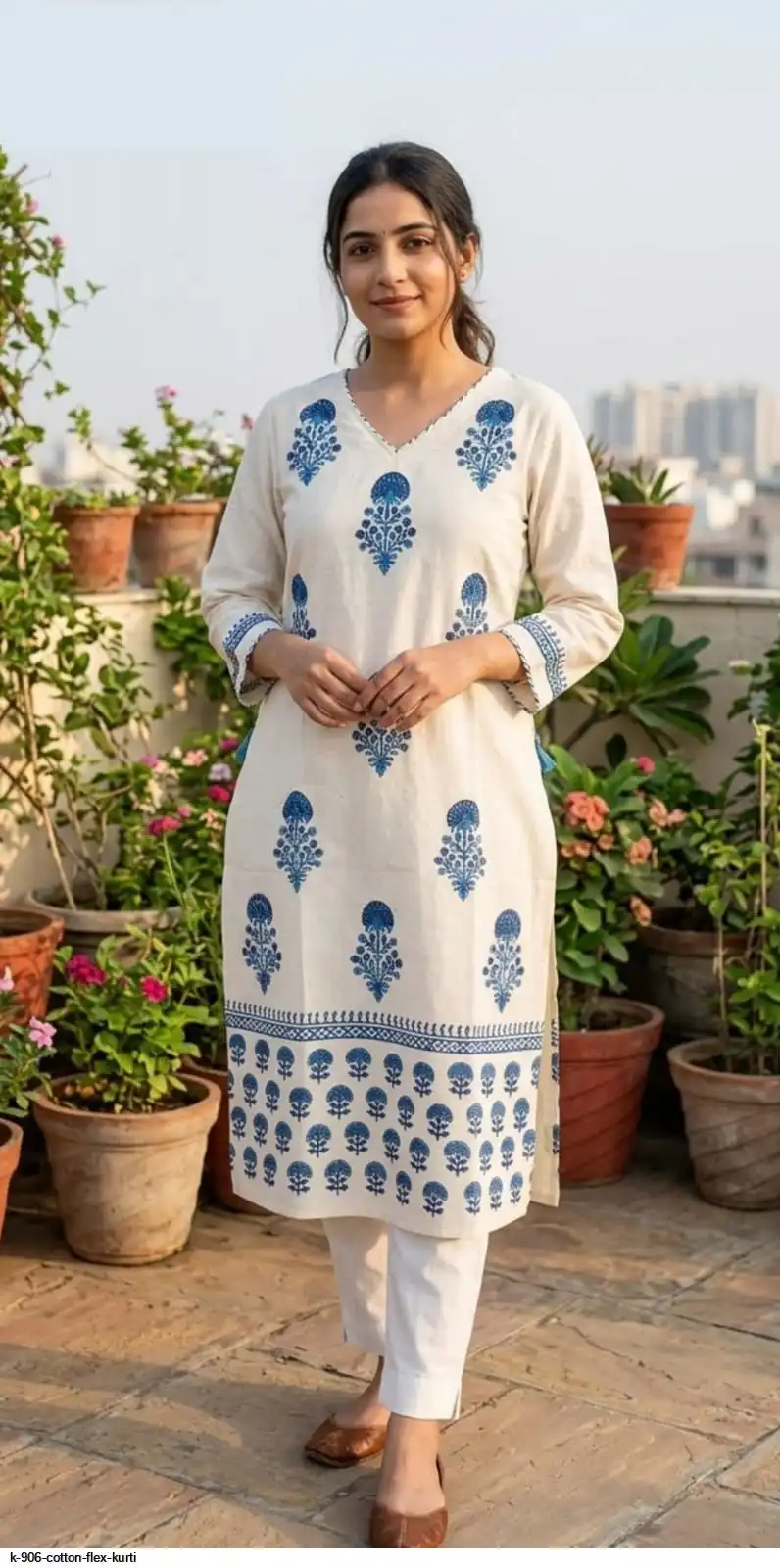 K 906 COTTON FLEX KURTI 7