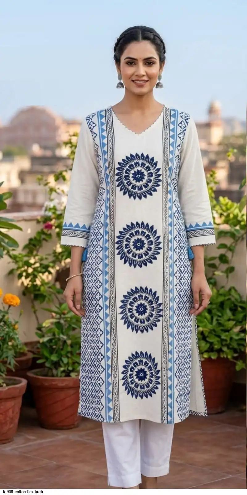 K 906 COTTON FLEX KURTI 6