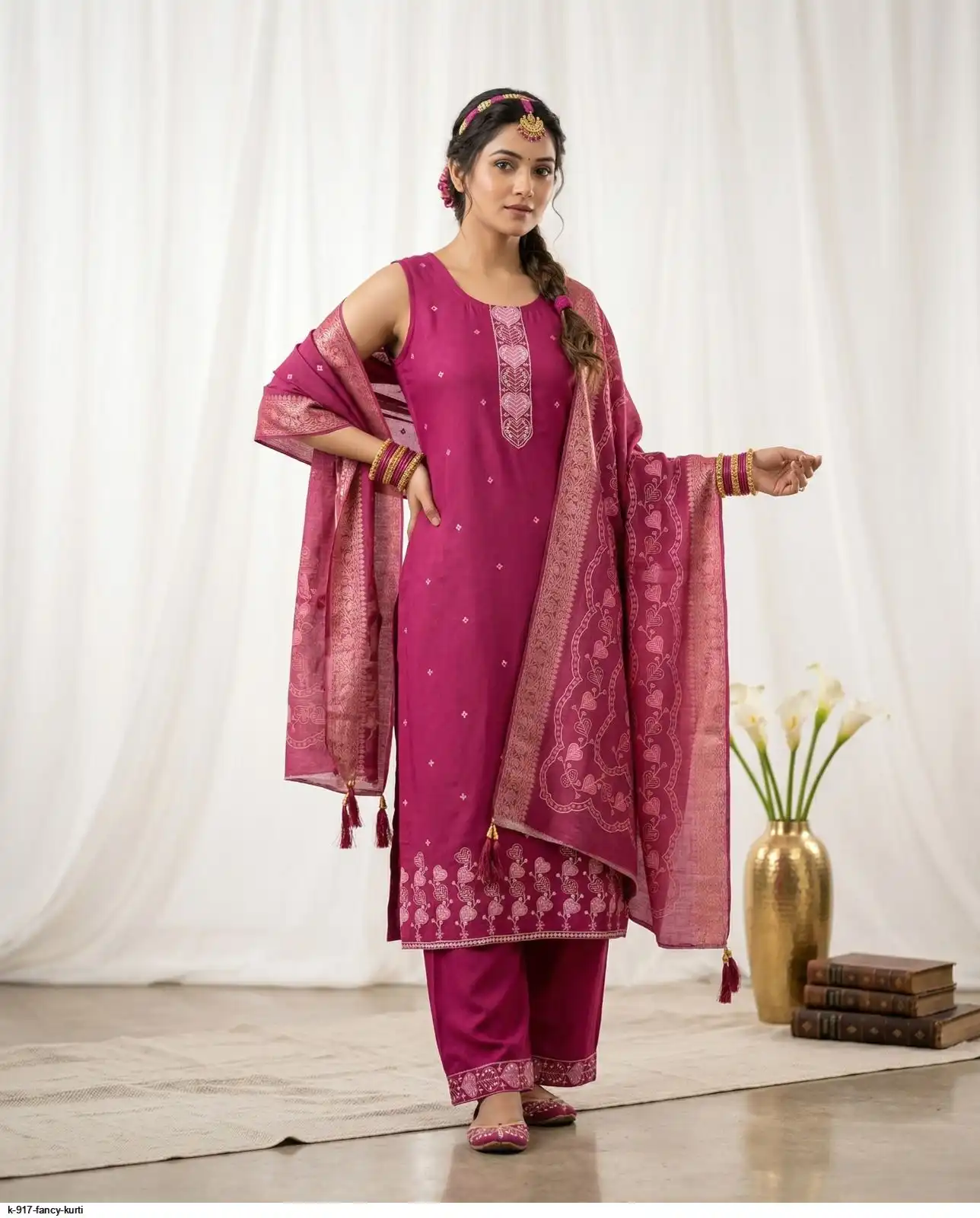 K 917 FANCY KURTI 4