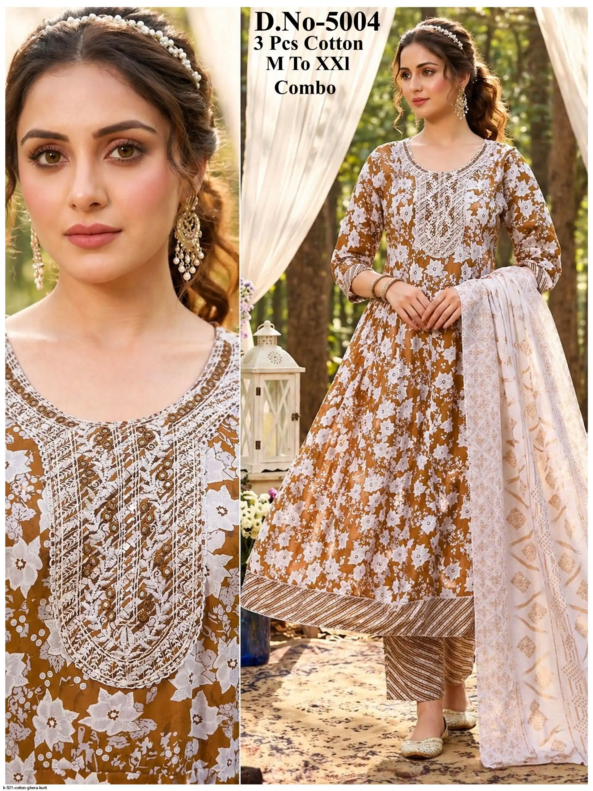 K 921 COTTON GHERA KURTI 7