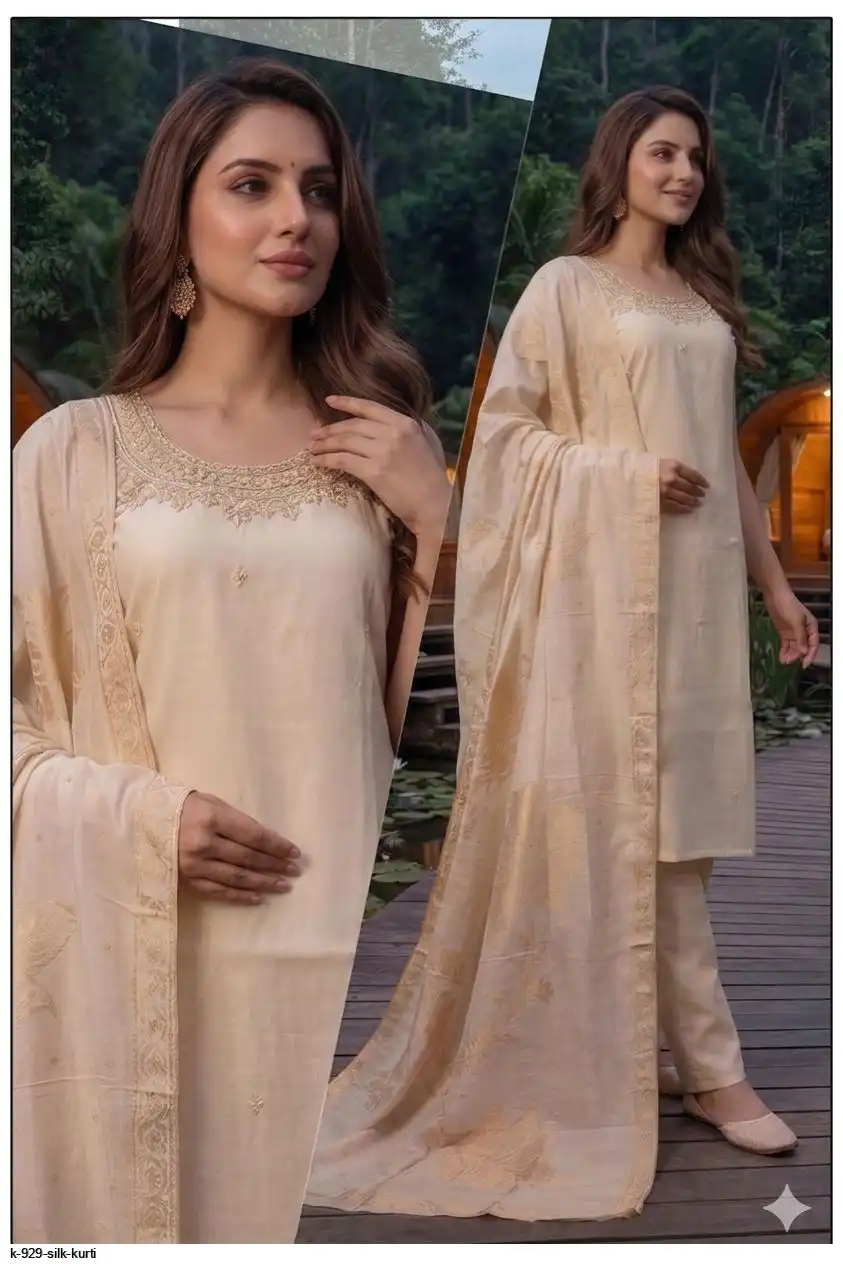 K 929 SILK KURTI 3