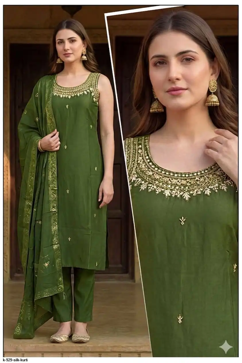 K 929 SILK KURTI 2