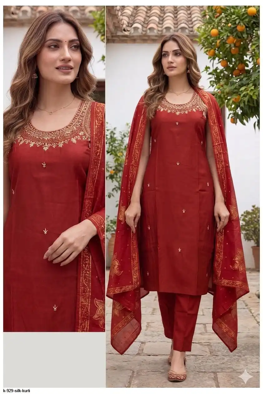 K 929 SILK KURTI 5