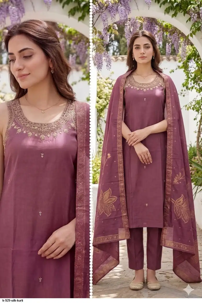 K 929 SILK KURTI 6