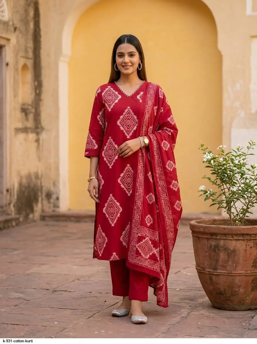 K 931 COTTON KURTI 2