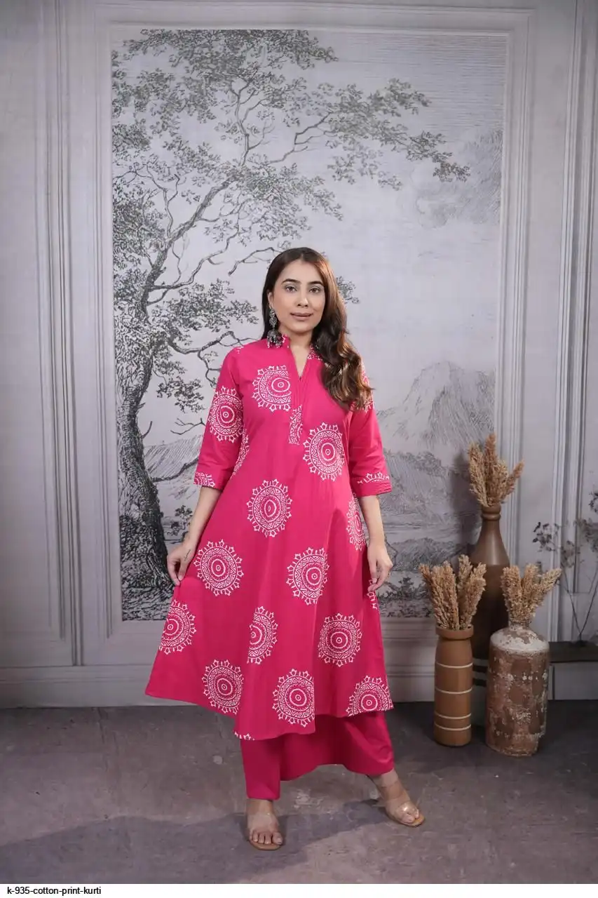K 935 COTTON PRINT KURTI 5