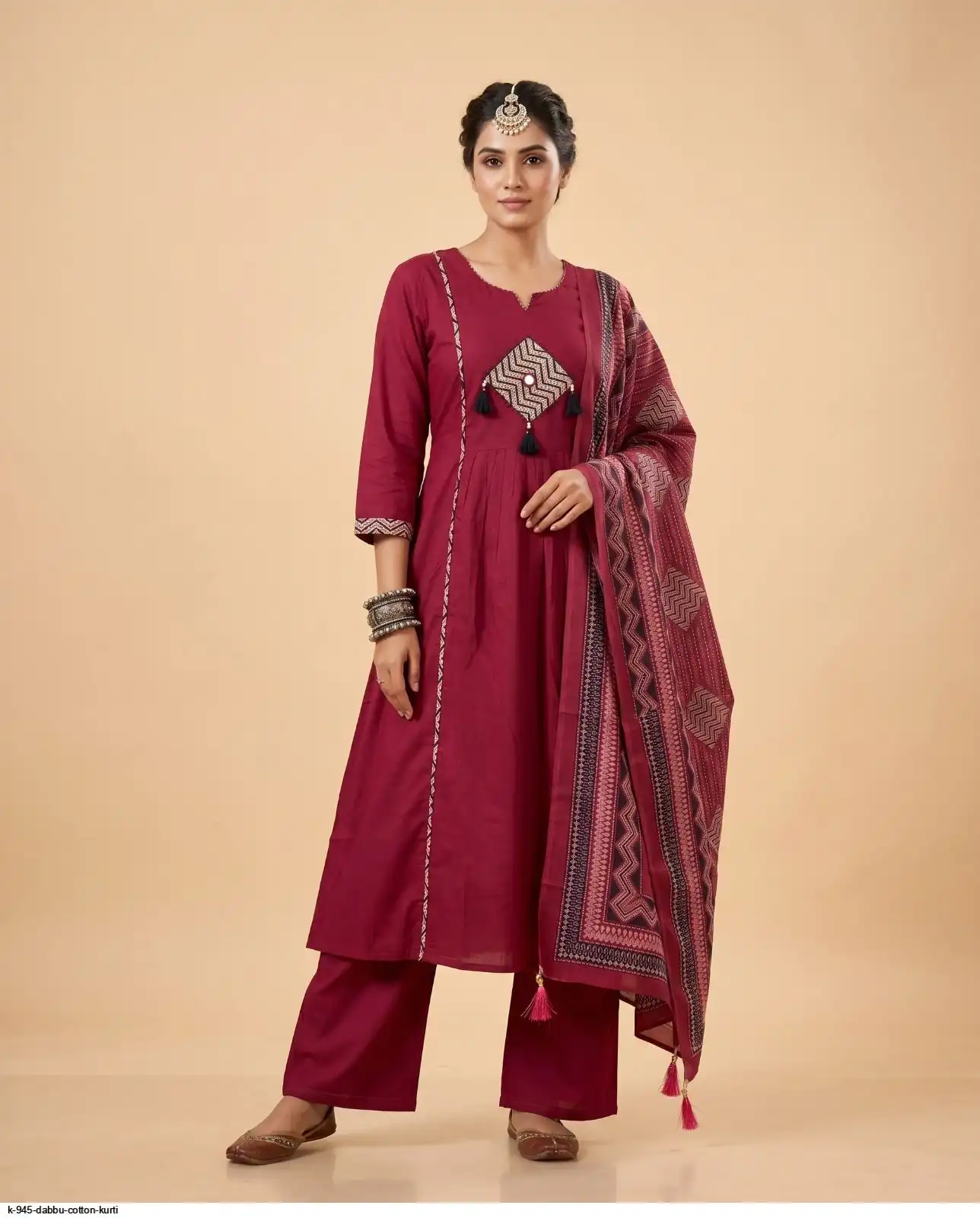 K 945 DABBU COTTON KURTI E