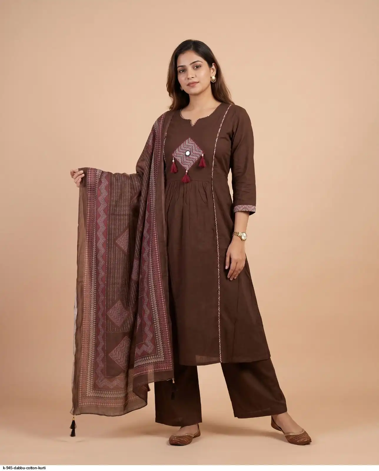 K 945 DABBU COTTON KURTI D