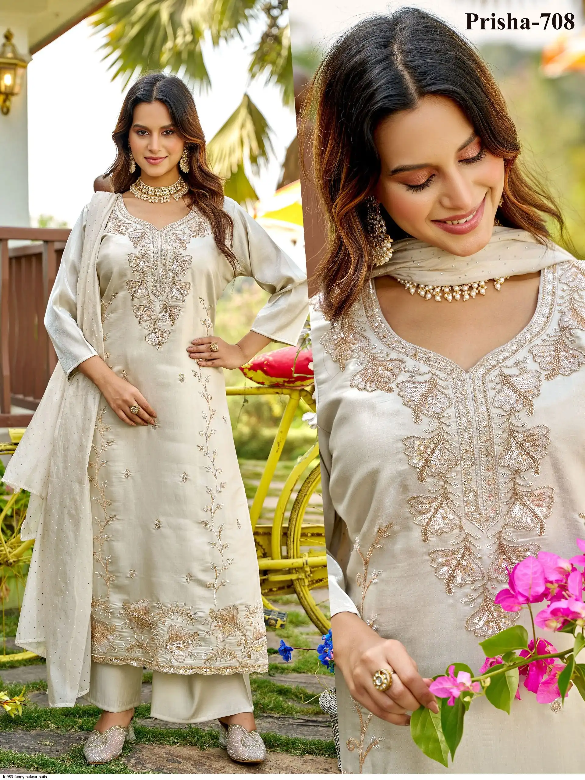 K 963 FANCY SALWAR SUITS B