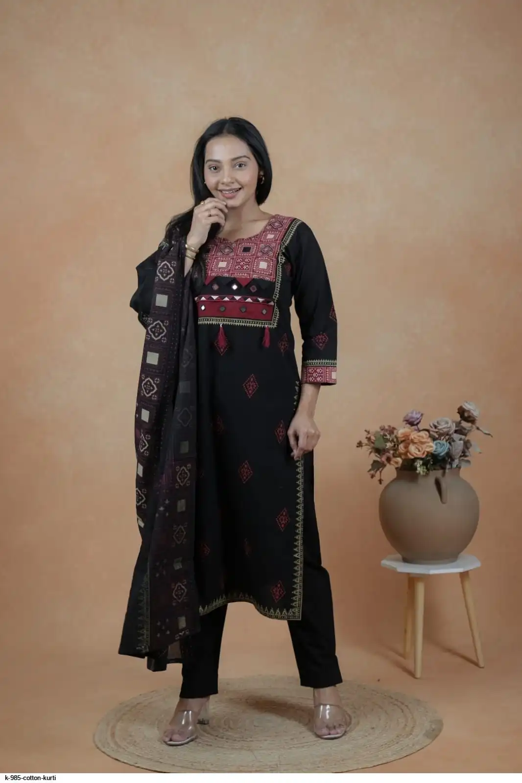 K 985 COTTON KURTI B