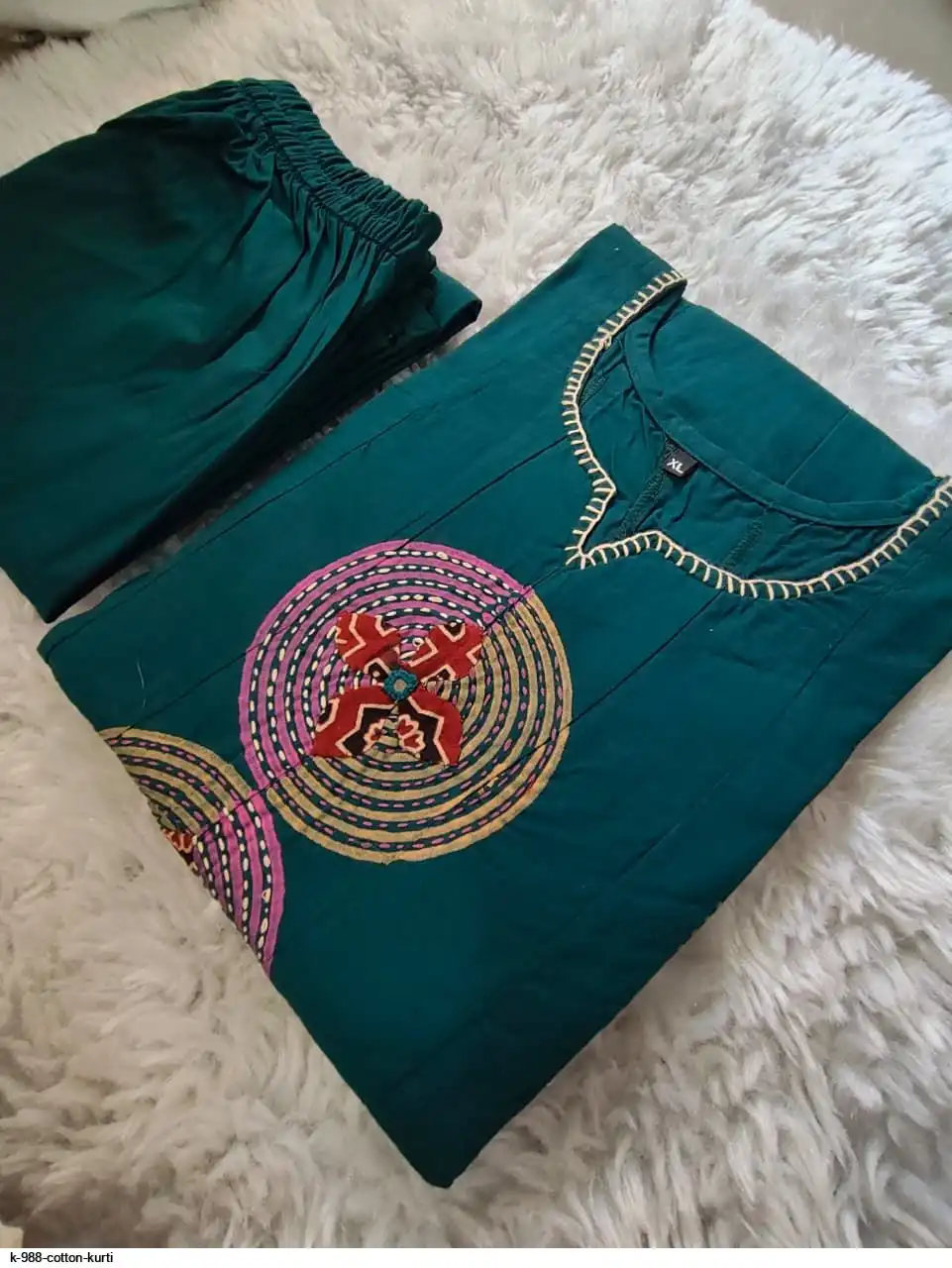 K 988 COTTON KURTI C
