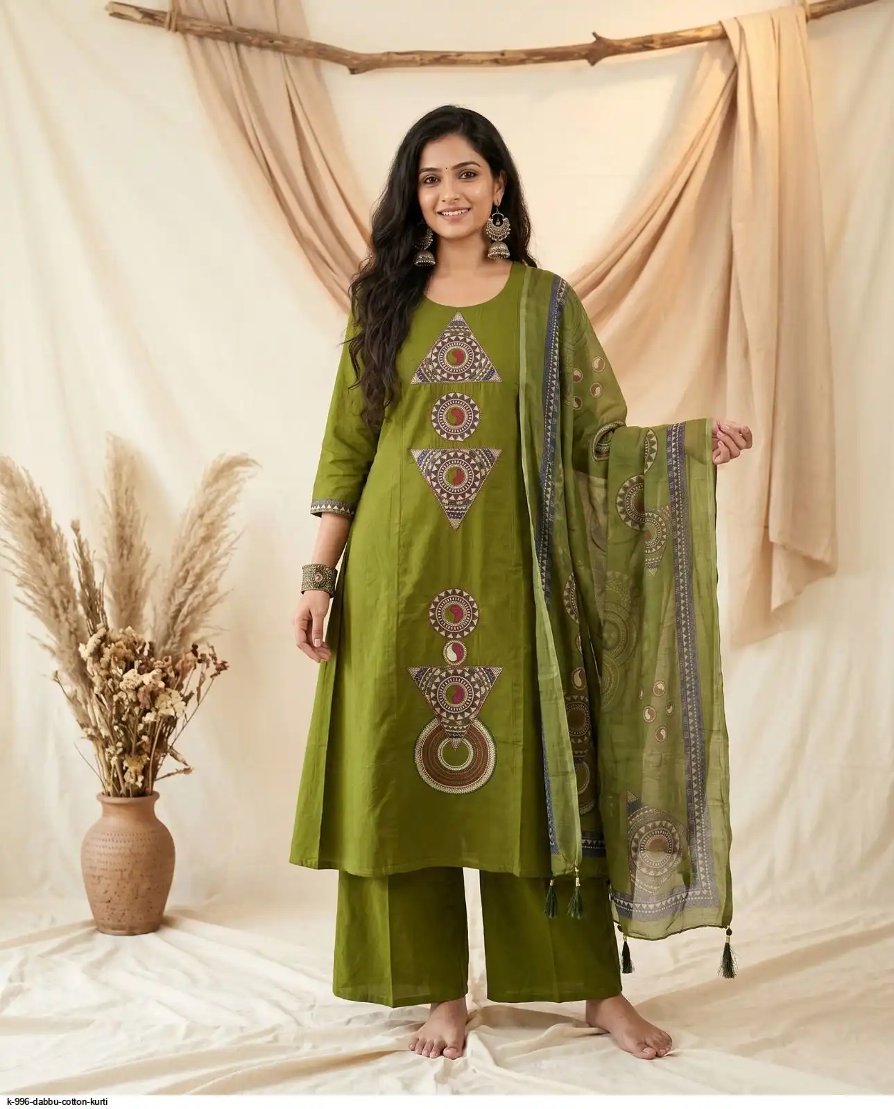 K 996 DABBU COTTON KURTI C
