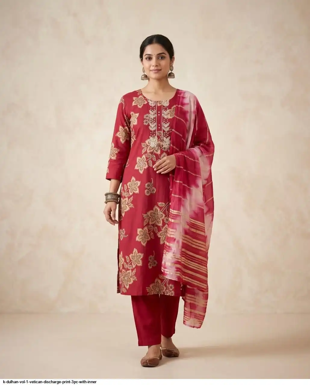 K DULHAN VOL 1 VETICAN DISCHARGE PRINT 3PC WITH INNER 5
