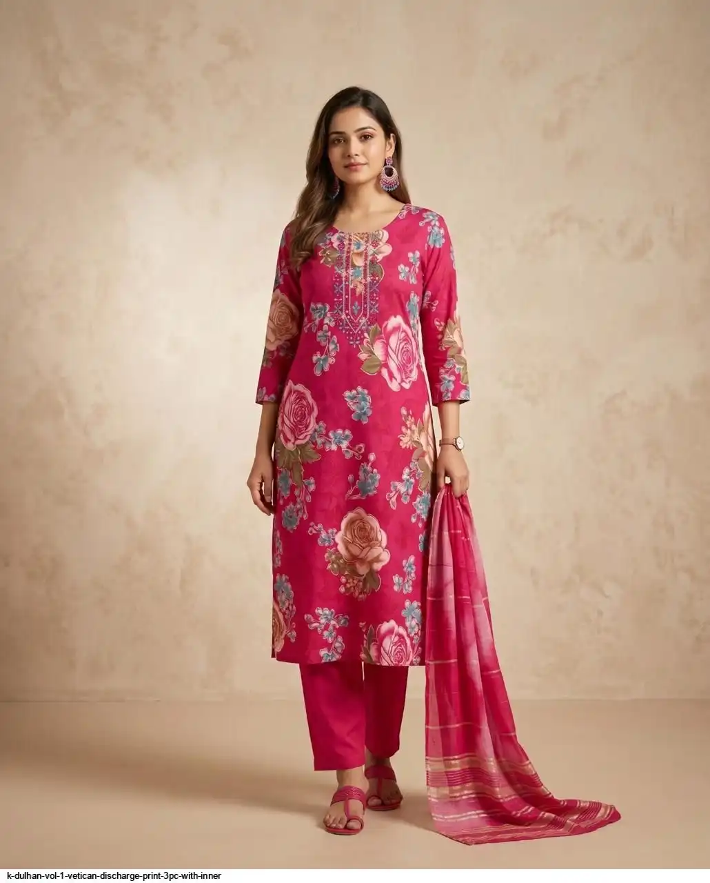 K DULHAN VOL 1 VETICAN DISCHARGE PRINT 3PC WITH INNER 17