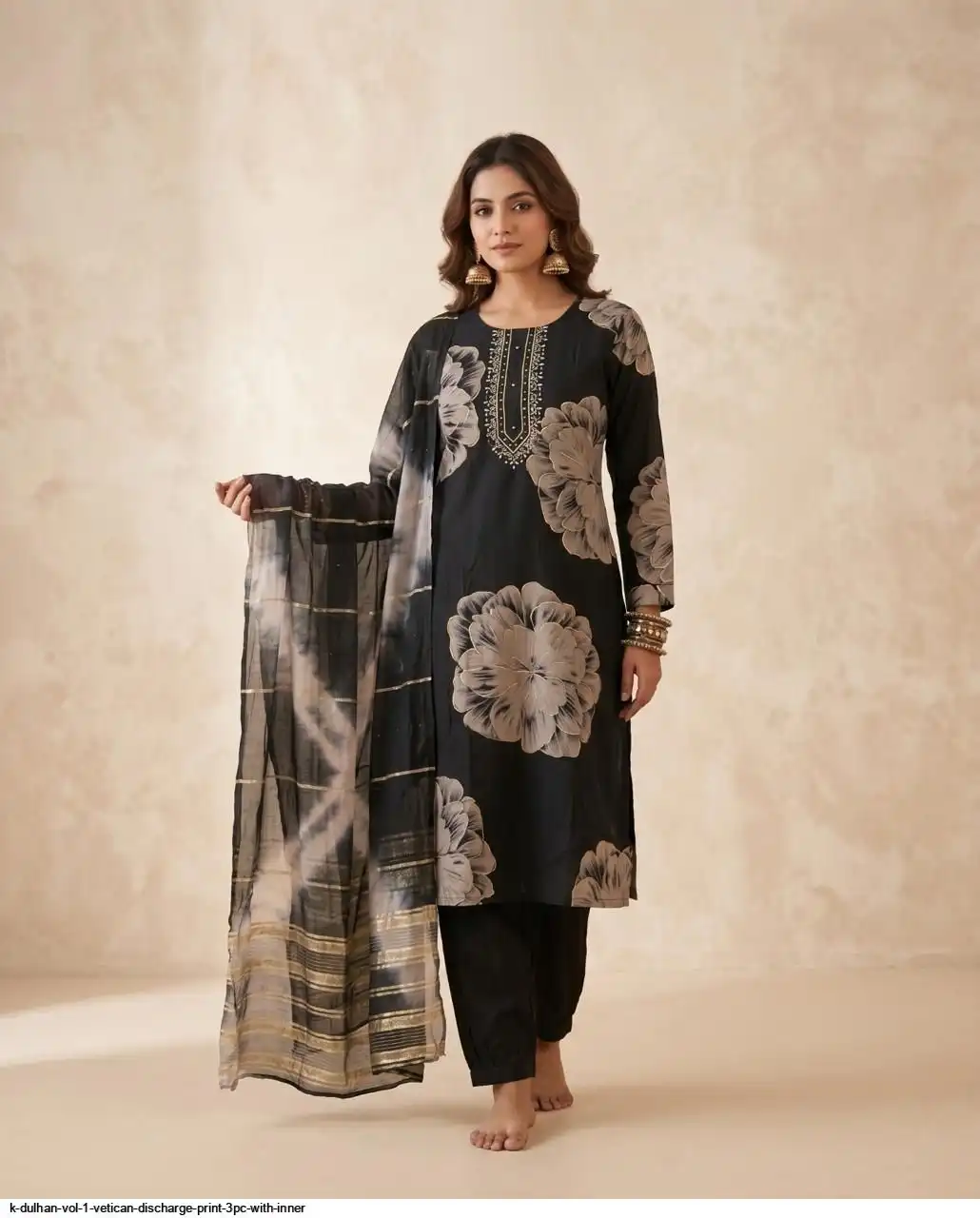 K DULHAN VOL 1 VETICAN DISCHARGE PRINT 3PC WITH INNER 16