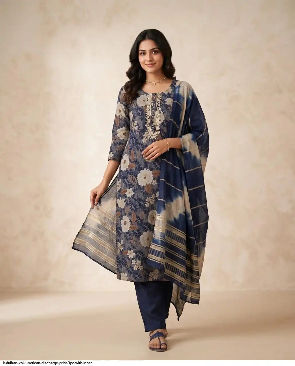 K DULHAN VOL 1 VETICAN DISCHARGE PRINT 3PC WITH INNER 20