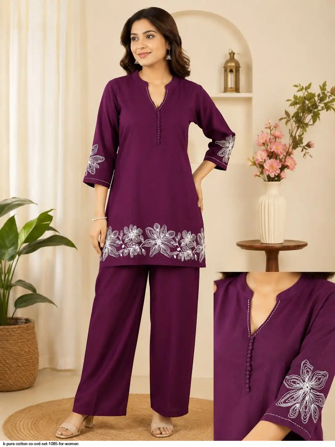 K PURE COTTON CO ORD SET 1085 FOR WOMEN 5