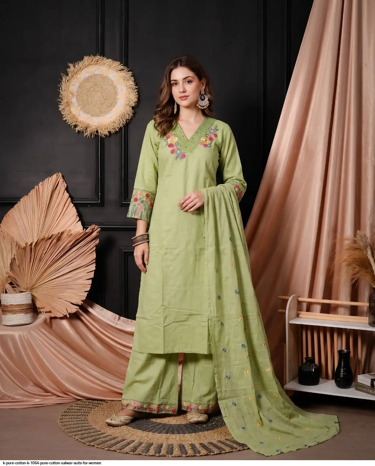 K PURE COTTON K 1064 PURE COTTON SALWAR SUITS FOR WOMEN 1