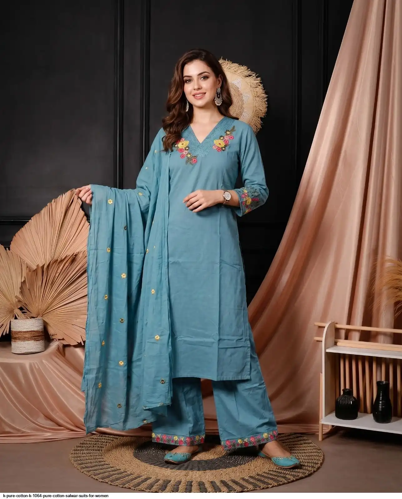 K PURE COTTON K 1064 PURE COTTON SALWAR SUITS FOR WOMEN 2
