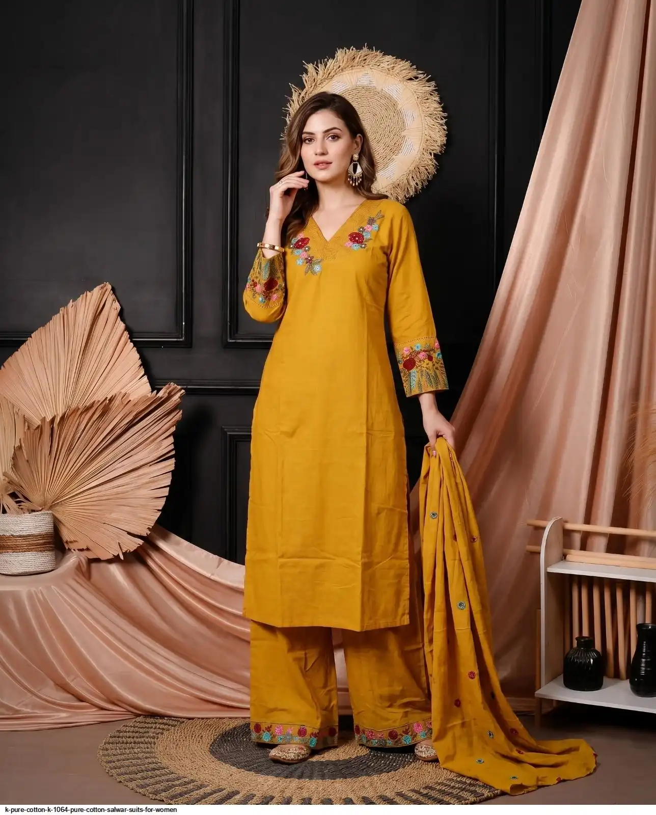 K PURE COTTON K 1064 PURE COTTON SALWAR SUITS FOR WOMEN 3
