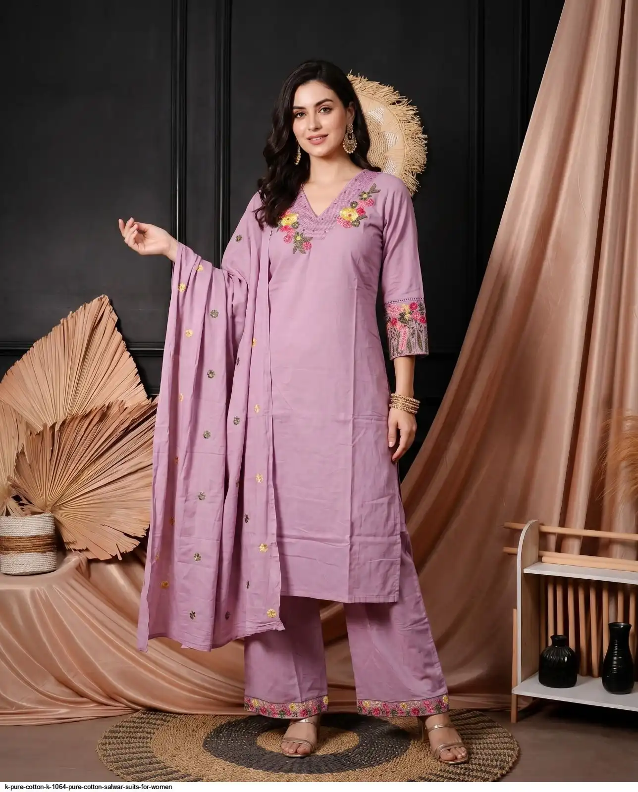 K PURE COTTON K 1064 PURE COTTON SALWAR SUITS FOR WOMEN 9