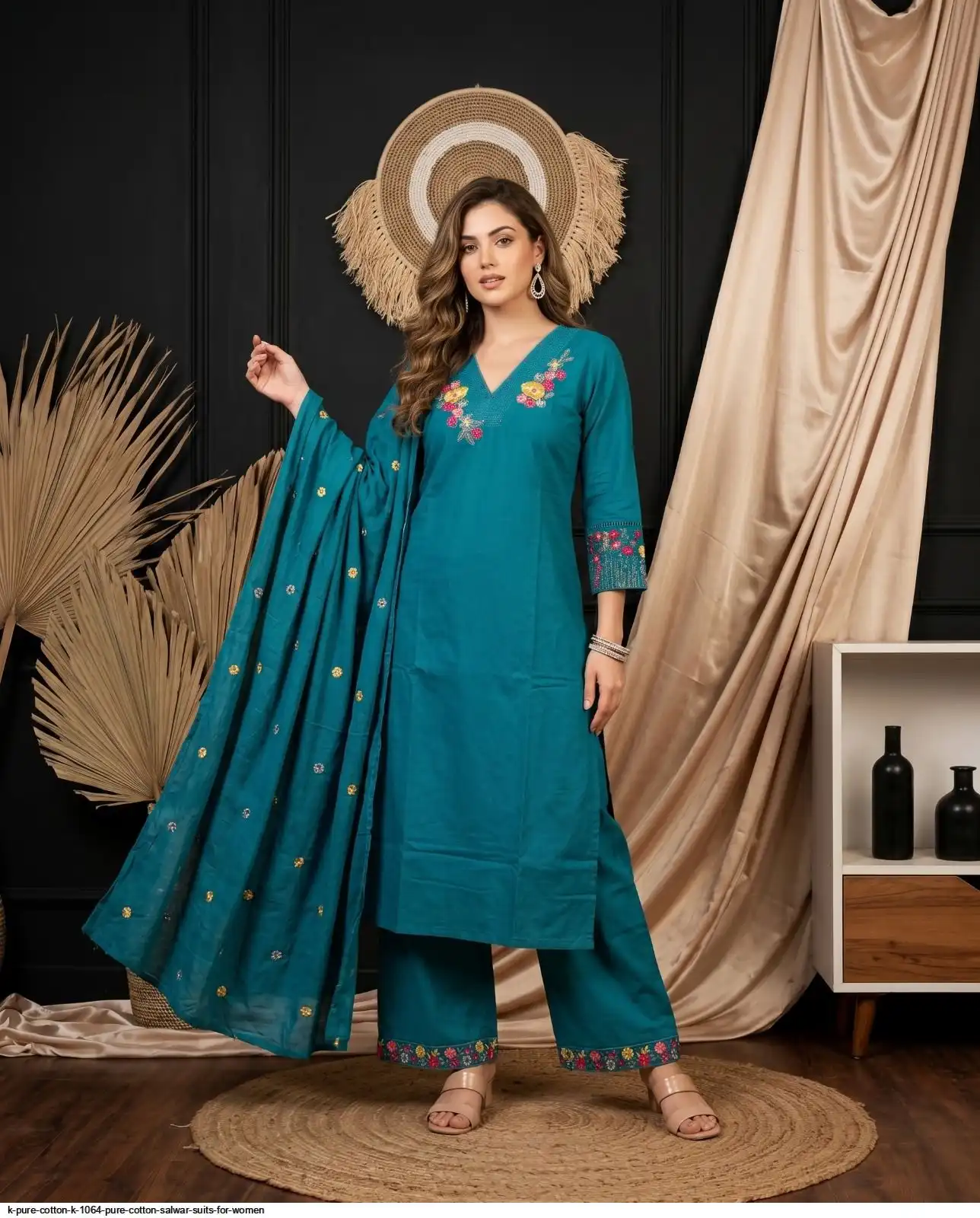 K PURE COTTON K 1064 PURE COTTON SALWAR SUITS FOR WOMEN 12