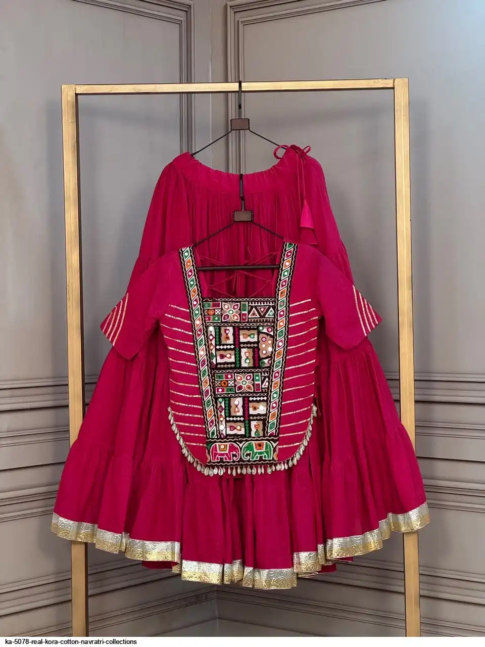 KA 5078 REAL KORA COTTON NAVRATRI COLLECTIONS B