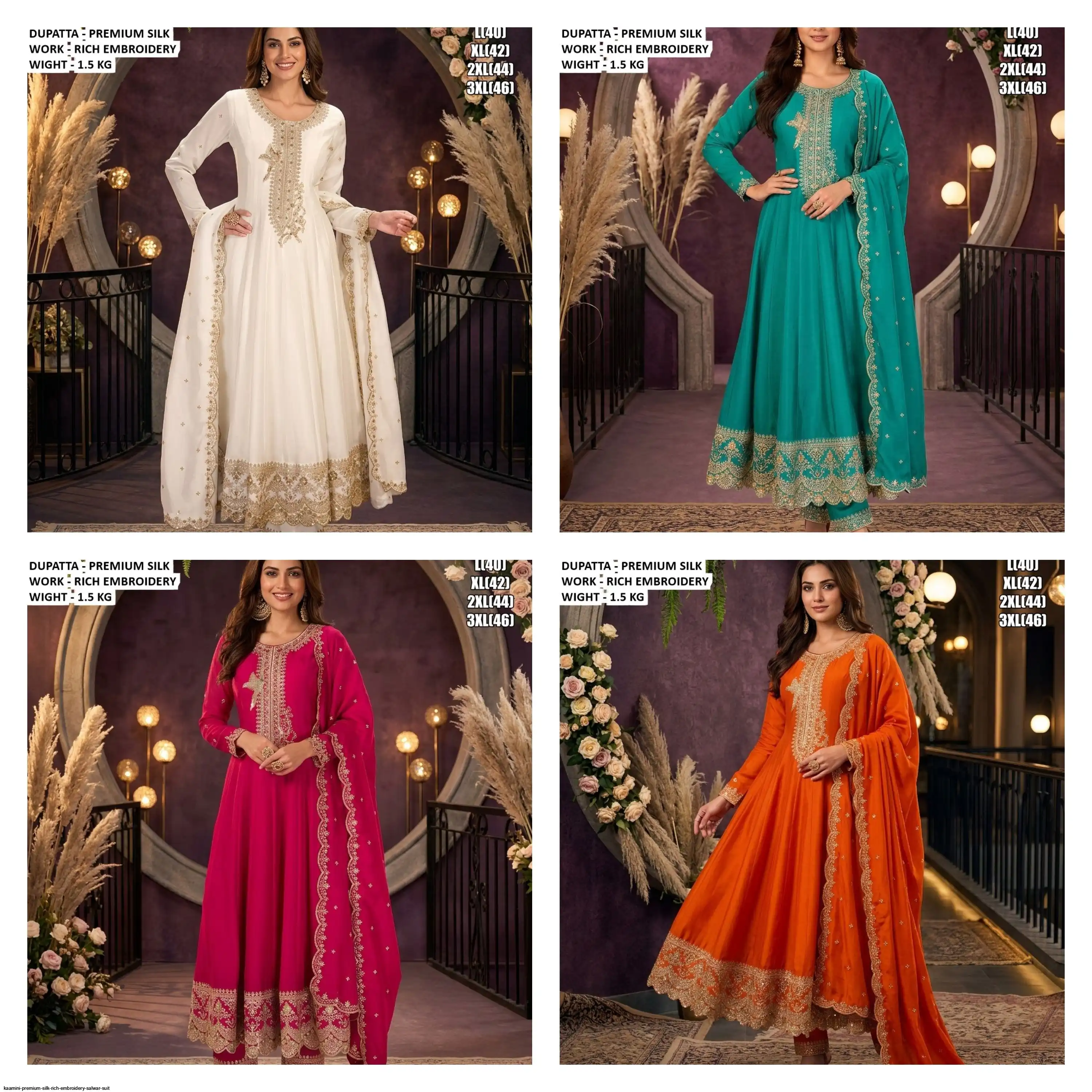KAAMINI PREMIUM SILK RICH EMBROIDERY SALWAR SUIT