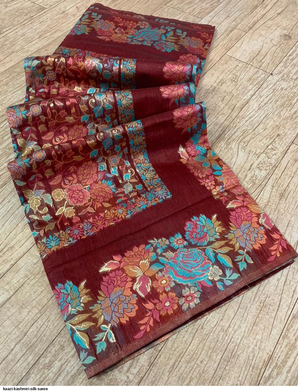 Kaazi Kashmiri Silk saree