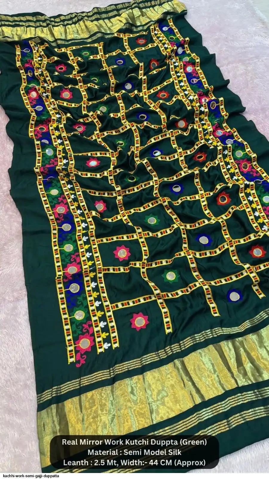 KACHHI WORK SEMI GAJJI DUPPATTA 10