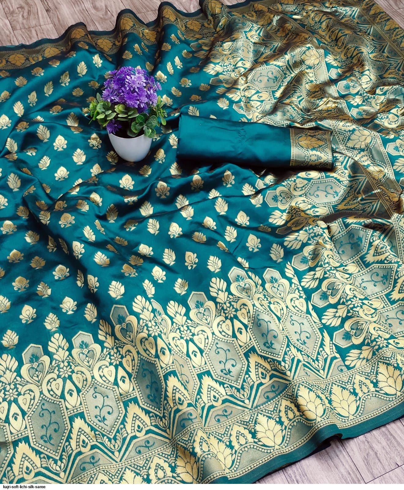 KAJRI SOFT LICHI SILK SAREE C