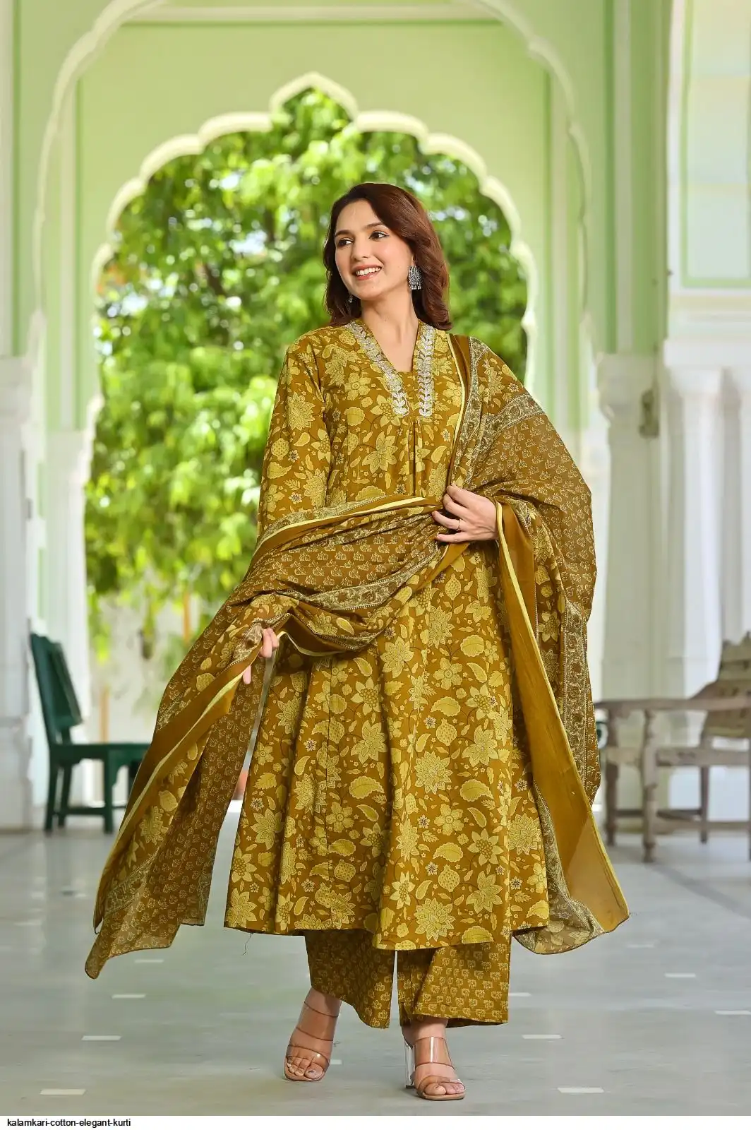 KALAMKARI COTTON ELEGANT KURTI