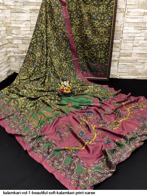 KALAMKARI vol 1 Beautiful Soft Kalamkari print Saree