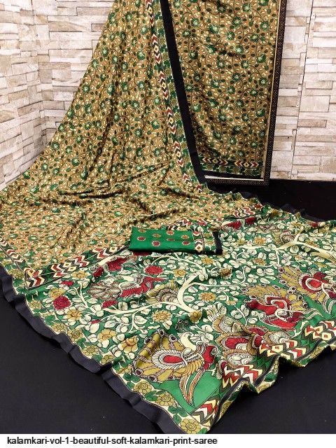 KALAMKARI vol 1 Beautiful Soft Kalamkari print Saree