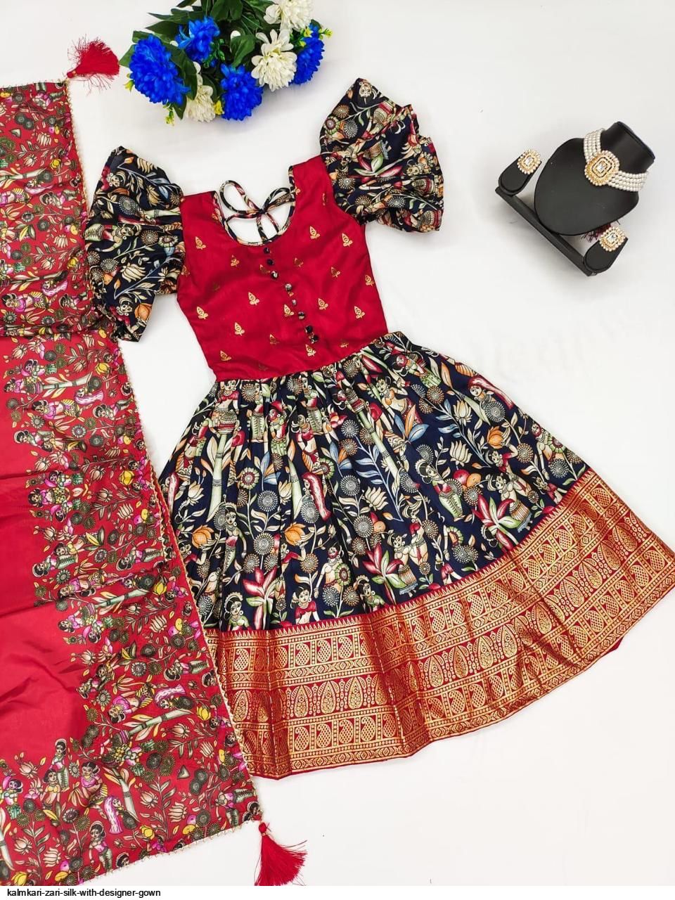 17 Kalamkari dresses ideas | kalamkari dresses, long dress design, long gown  dress
