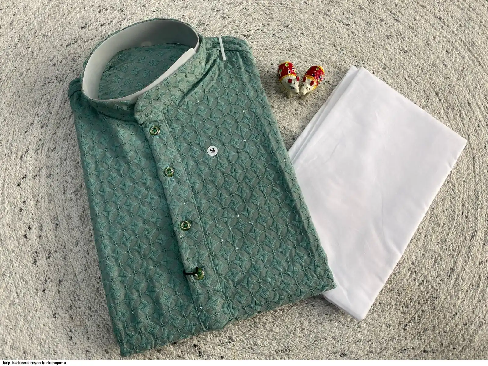 KALP TRADITIONAL RAYON KURTA PAJAMA F