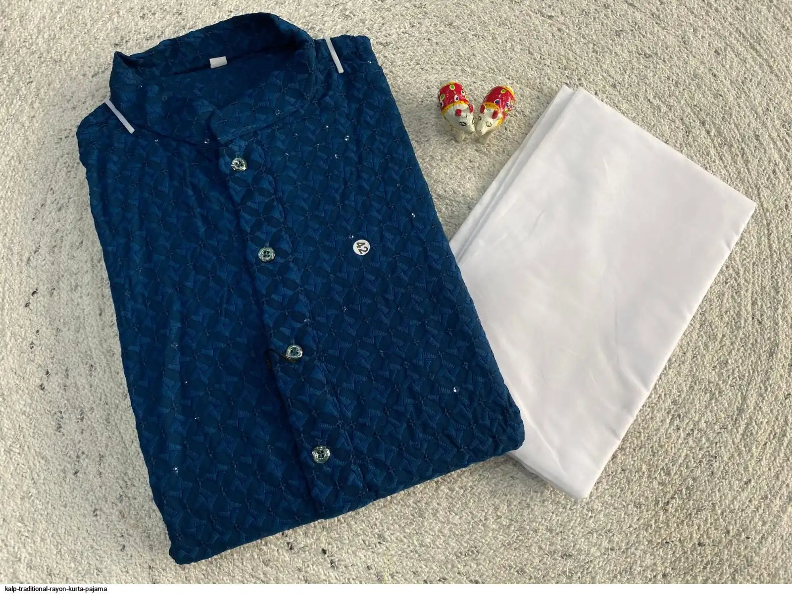 KALP TRADITIONAL RAYON KURTA PAJAMA C